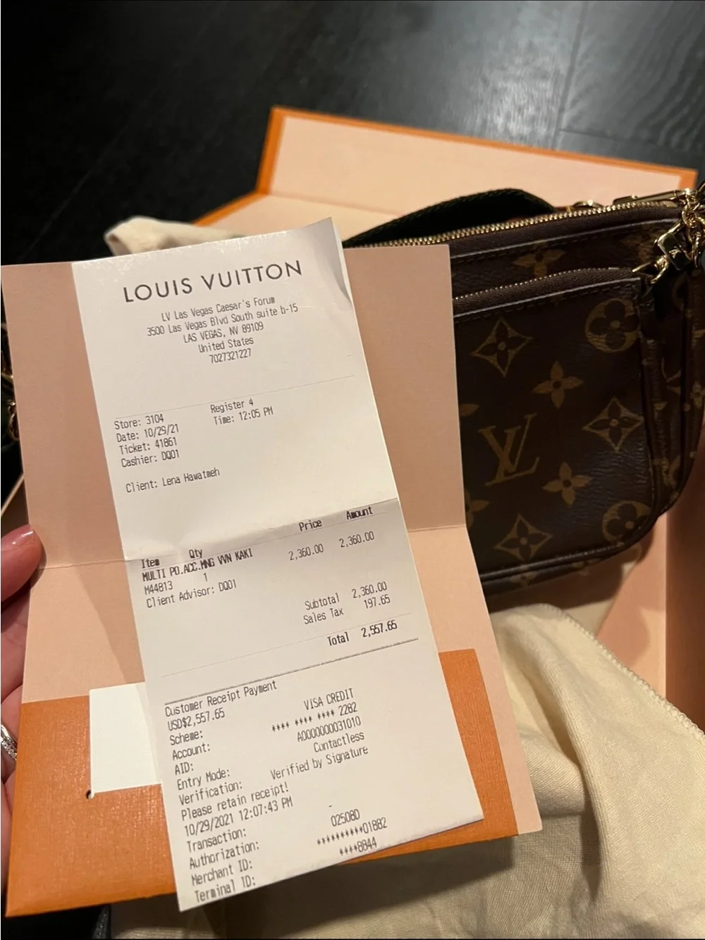 Louis Vuitton Brown Monogram Multi-Pochette Crossbody with Black Strap